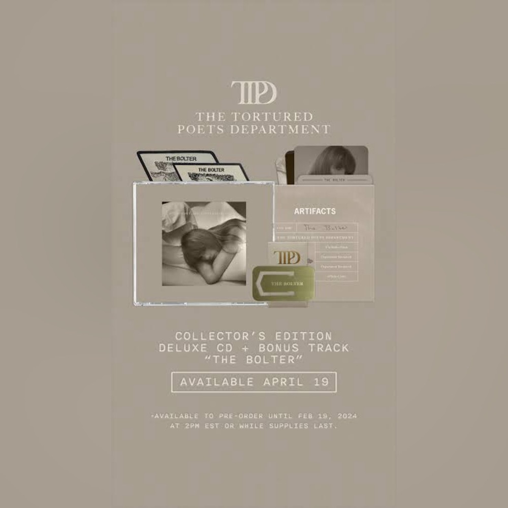 TTPD COLLECTOR’S EDITION DELUXE CD + BONUS TRACK “THE BOLTER”